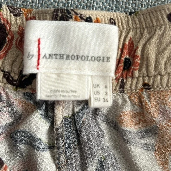 Anthropologie Smocked Balloon Leg Pants Size 2 - Picture 10 of 15